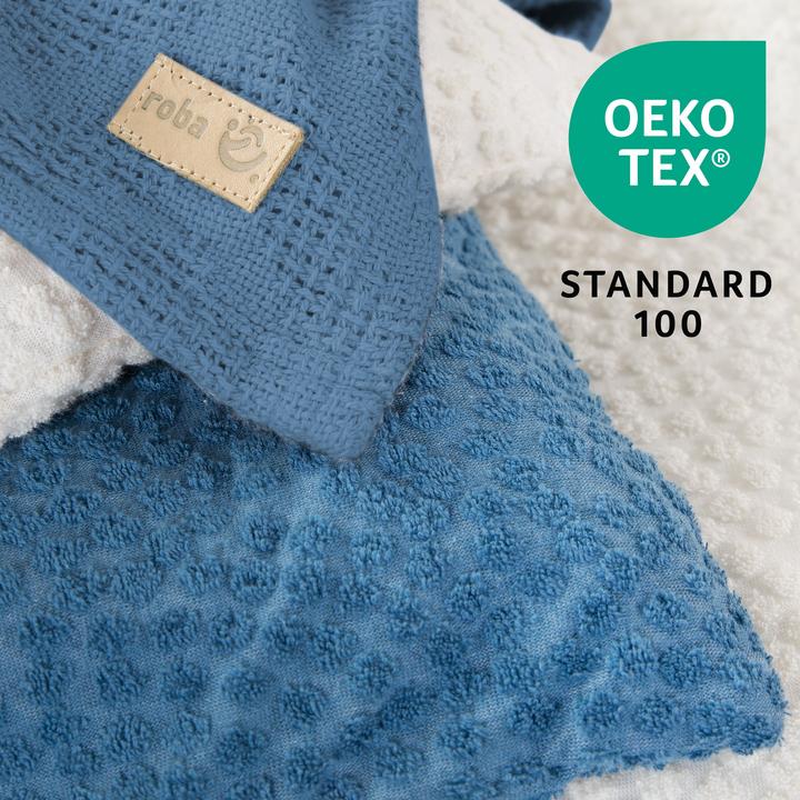 Produktbild Roba Wiegenset 2-teilig 'Seashells' indigo (80 x 80 cm, 80 x 80 cm)