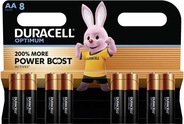 Immagine prodotto Duracell Optimum (8 pz., AA / LR6 / LR06 / Mignon / R6 / R14505)