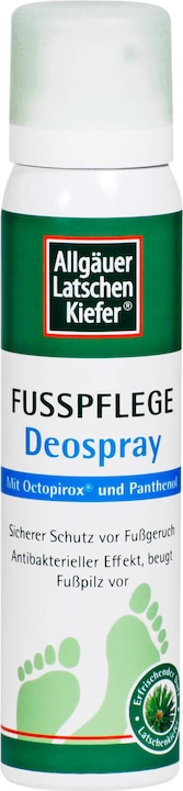 Produktbild Allgäuer Latschenkiefer Fusspflege Deospray, 100 ml Lösung (Fusscrème & Fussgel, 100 ml)