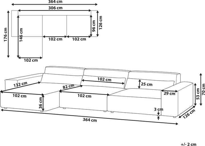 Actual product image Beliani Hellnar (Corner sofa)