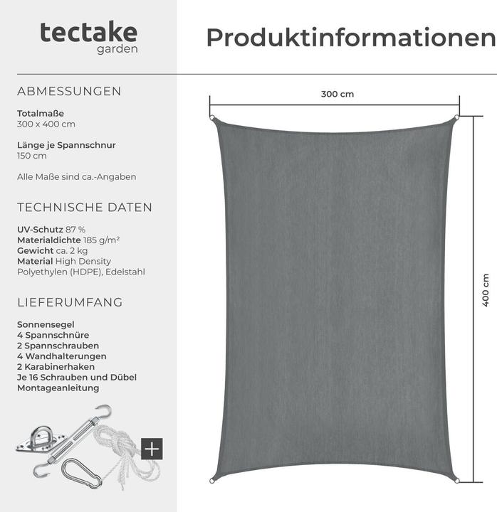 Produktbild tectake Sunny (300 x 400 cm)