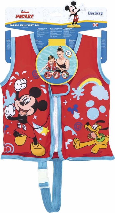 Actual product image Bestway Disney Junior Mickey & Friends Fabric Kids Swim Vest (M/L, 15 - 18 kg, 11 - 15 kg)
