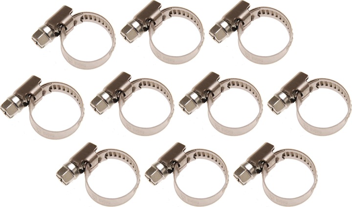 Immagine prodotto BGS Fascetta stringitubo acciaio inox 10 x 16 mm 10 pz. (Fascetta stringitubo, 16 mm)