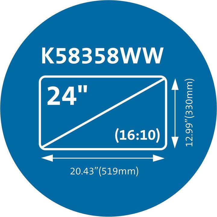 Actual product image Kensington MagPro Privacy Screen Monitor 24 / 16:10 (24", 16:10)