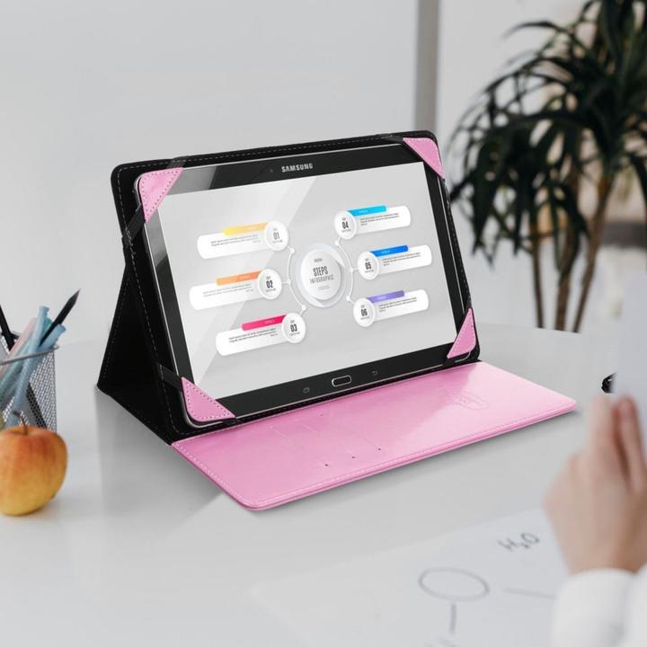 Produktbild Blun Etui uniwersalne na tablet 8" UNT różowy/pink (Universal)