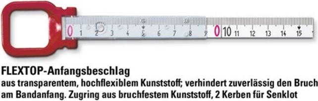 Actual product image BMI Frame tape measure ERGOLINE (mm, cm)
