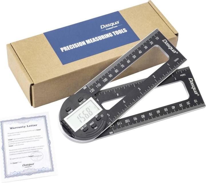 Produktbild Dasqua 1804-6771 Digitaler Winkelmesser für Gehrungssägen 280 mm 360 ° 1 St.