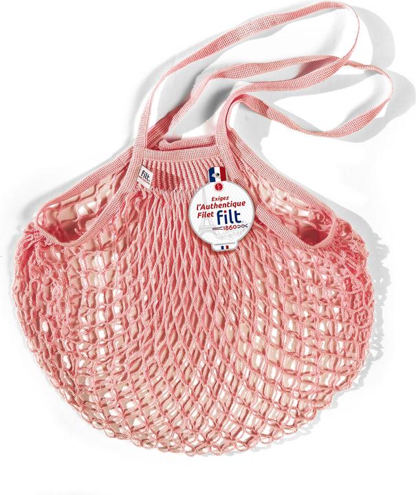 Filt - Einkaufsnetz mit langem Griff rosa