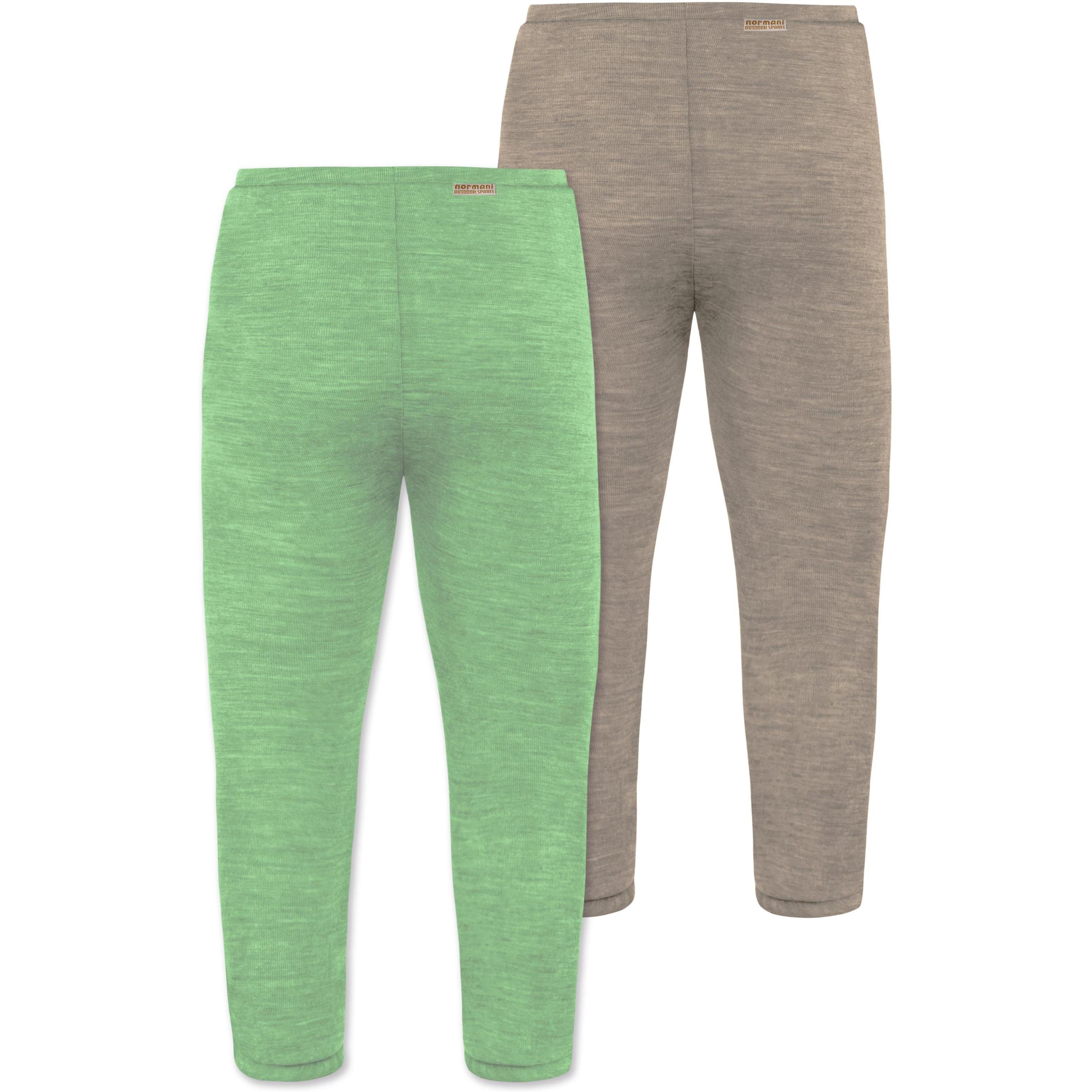Thumbnail - Normani, Herren, Funktionsunterhose, 2er Pack Baby Merino Unterhose mit Füssen - 9539 (68), Beige, 68