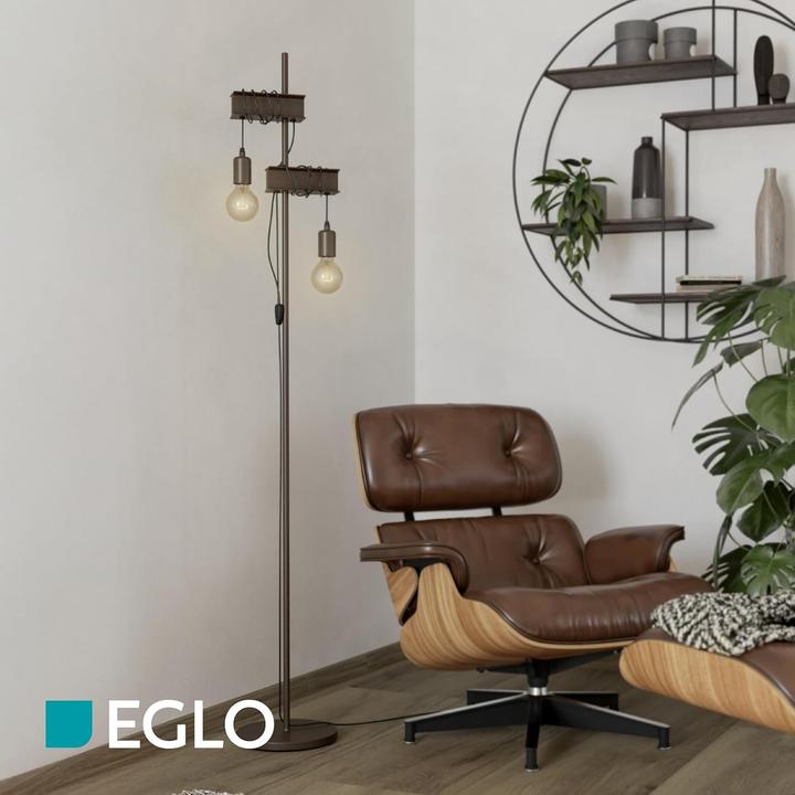 Produktbild EGLO Stehleuchte TOWNSHEND 4 2x E27 Antik-braun (E27)