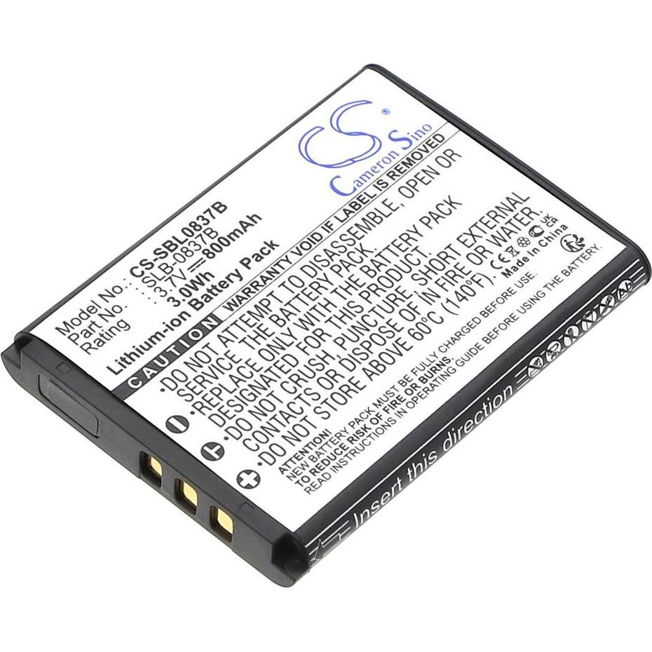 CS Cameron Sino Battery for SLB-0837B replacement battery (Batteria della fotocamera), Alimentatore fotocamera