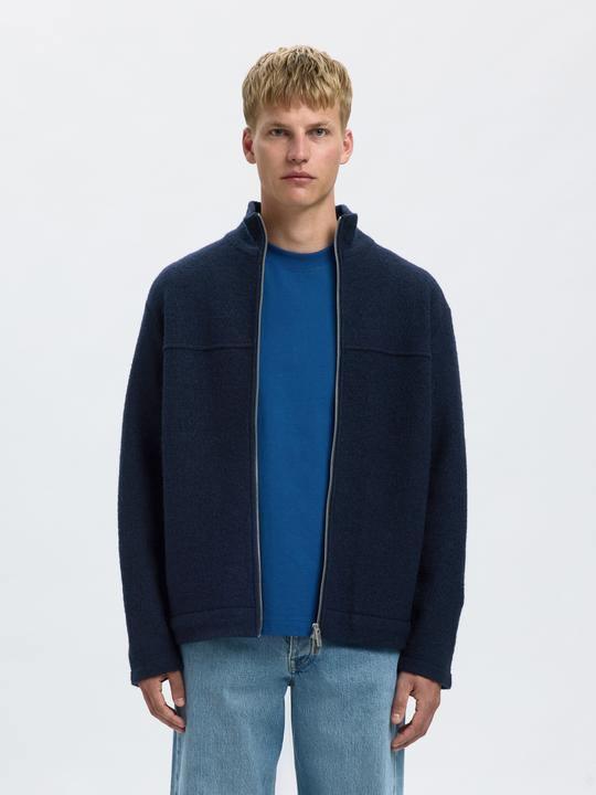 Produktbild Selected Homme 100% Woll Strickjacke mit Reissverschluss (L)