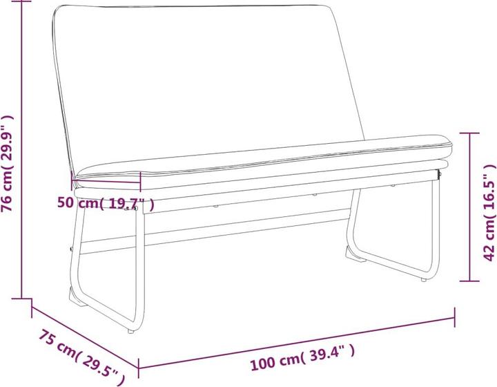 Image du produit vidaXL Sitzbank (100 cm)