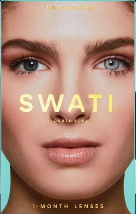 Actual product image Swati Colored Contact Lenses 1 Month - Turquoise (Turquoise)