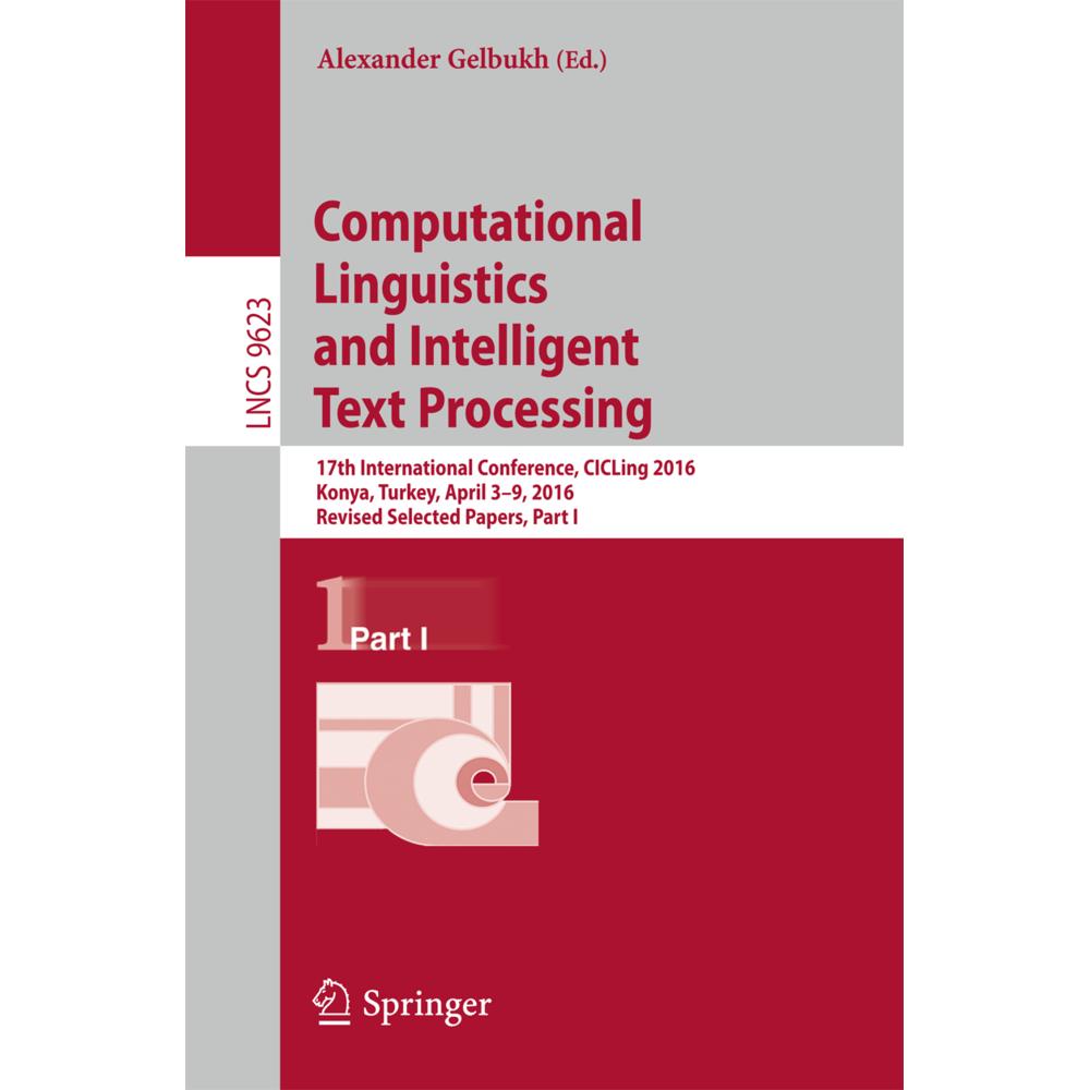 Computational Linguistics and Intelligent Text Processing, Fachbücher von Alexander Gelbukh