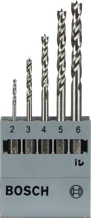 Produktbild Bosch Professional Zubehör PRO Wood HSS Holzspiralbohrer-Set. 5-tlg. (2.0, 3.0, 4.0, 5.0, 6.0 mm)