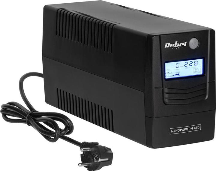 Produktbild Rebel Nanopower Plus 1000 UPS | Offline | Sinusoida| 1000VA | 600W | LCD | USB (1000 VA, 600 W, Standby USV)