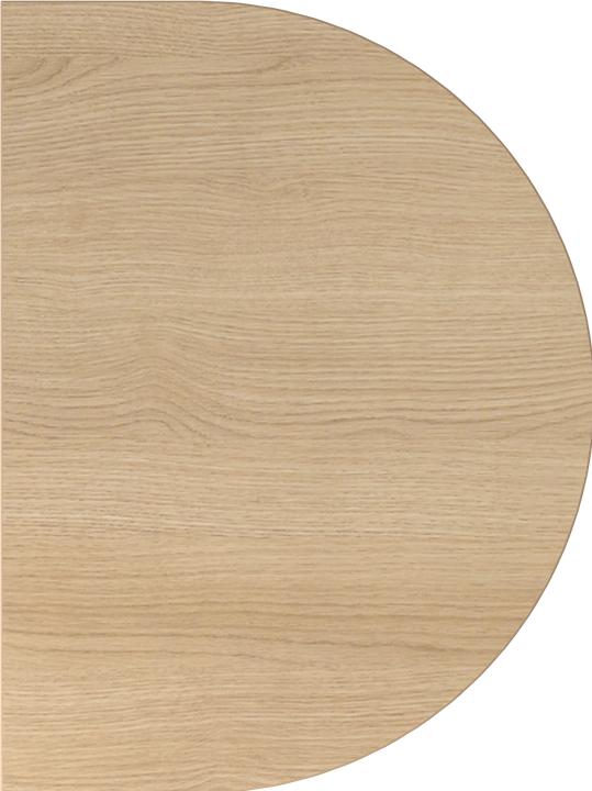 Produktbild Escritorio Anbautisch m.STF/Kons.doppelt 60x80cm Eiche/S