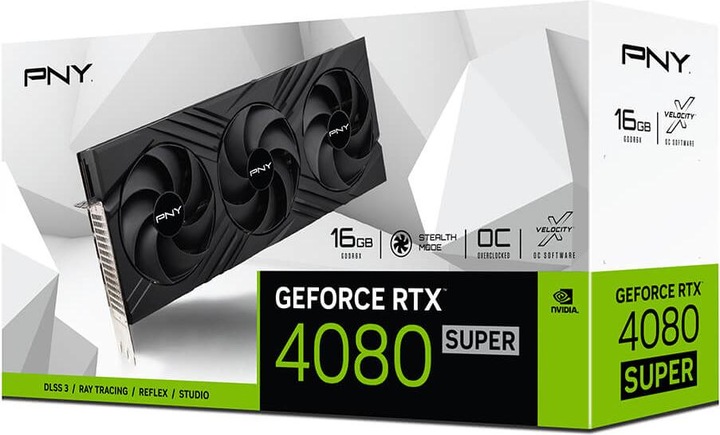 Produktbild PNY GeForce RTX 4080 SUPER 16GB VERT OC (16 GB)