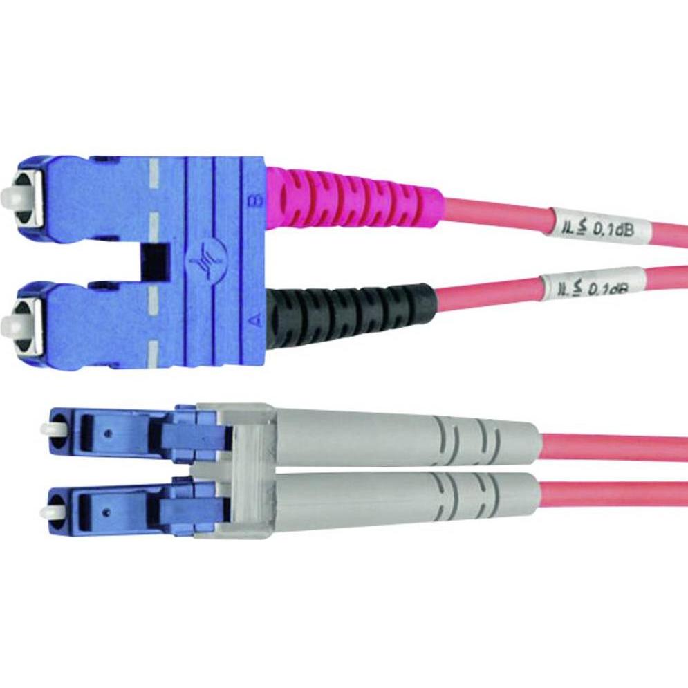 Telegärtner LWL-Kabel Duplex SC-Stecker / LC-Stecker 9/125 µ Singlemode OS2 5 m (S/STP, CAT6, 5 m), Netzwerkkabel