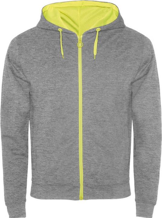 Gris chiné, Jaune fluro