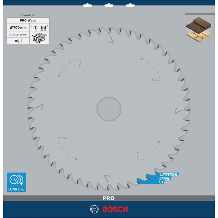 Produktbild Bosch Professional Zubehör PRO Wood Kreissägeblatt, 700 x 4.2 x 30 mm