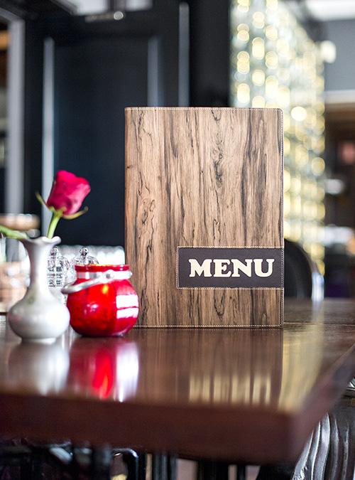 Immagine prodotto Securit Cartella portamenù DESIGN WOOD, DIN A4, marrone