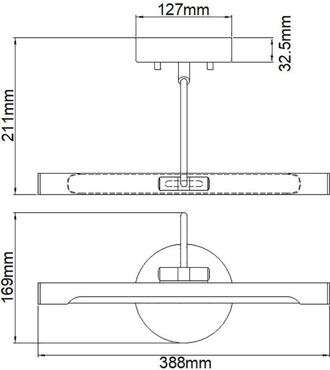 Produktbild Elstead Lighting Alton LED Bilderleuchte 39cm Schwarz (318 lm)