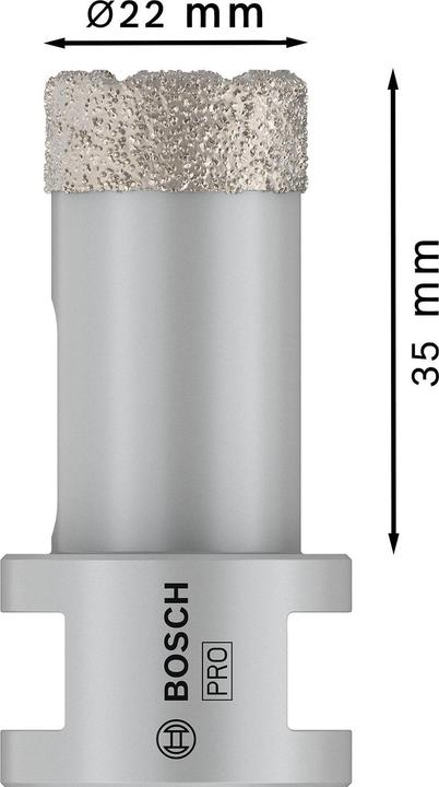 Produktbild Bosch Professional Zubehör PRO Core Cutter dry, 22 x 35 x 22,23 mm (22 mm)