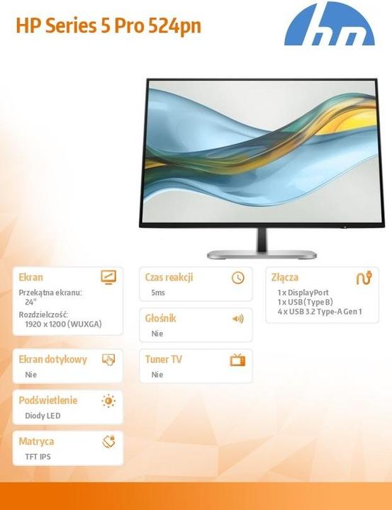 Actual product image HP 524pn (1920 x 1200 pixels, 24")