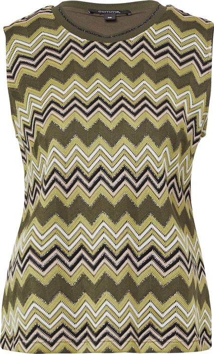 Actual product image Comma T-Shirt Stricktop mit Zick-Zack-Muster (48)