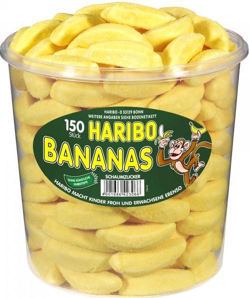 Actual product image Haribo Bananas (1 pcs., 1000 g)