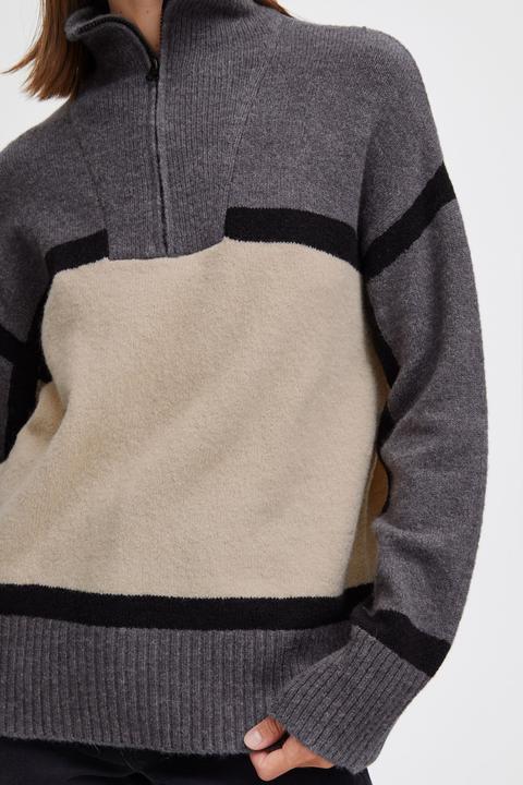 Image du produit B.young BYOMARTHA DEMI-ZIP JUMPER - 20813908 (S)