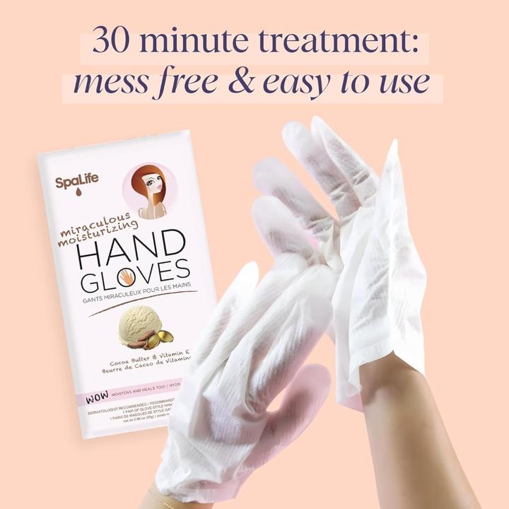 Image du produit SpaLife Gants hydratants au beurre de cacao et à la vitamine E