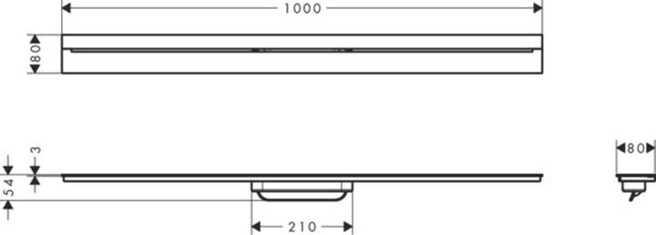 Produktbild Axor Drain Fertigset Durschrinne, 1000mm, zur Wandmontage, 42528 (1000 mm)