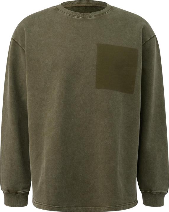 Produktbild s.Oliver Sweatshirt Gewaschenes Sweatshirt mit Kontrast-Detail (M)
