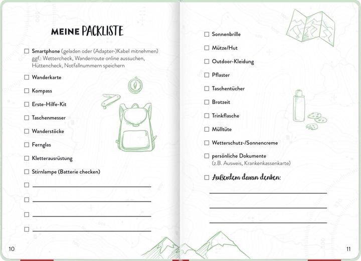 Image du produit :Wandertagebuch (Blanc, Couverture souple)