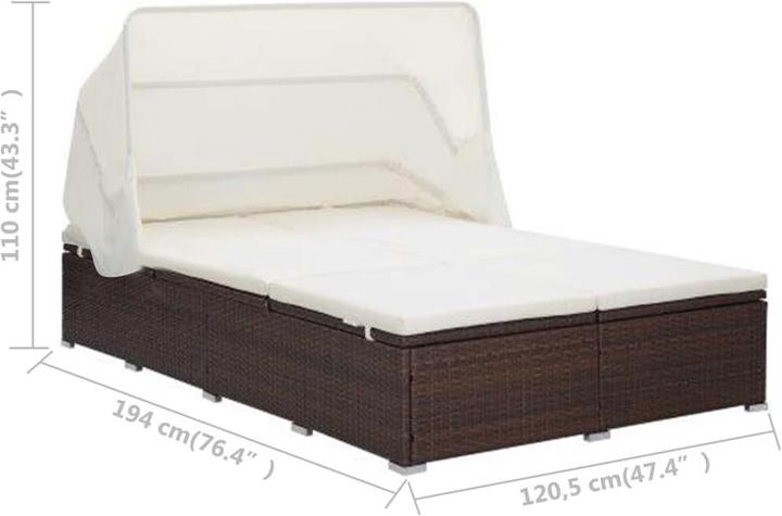 Produktbild vidaXL Sonnenliege (194 cm)