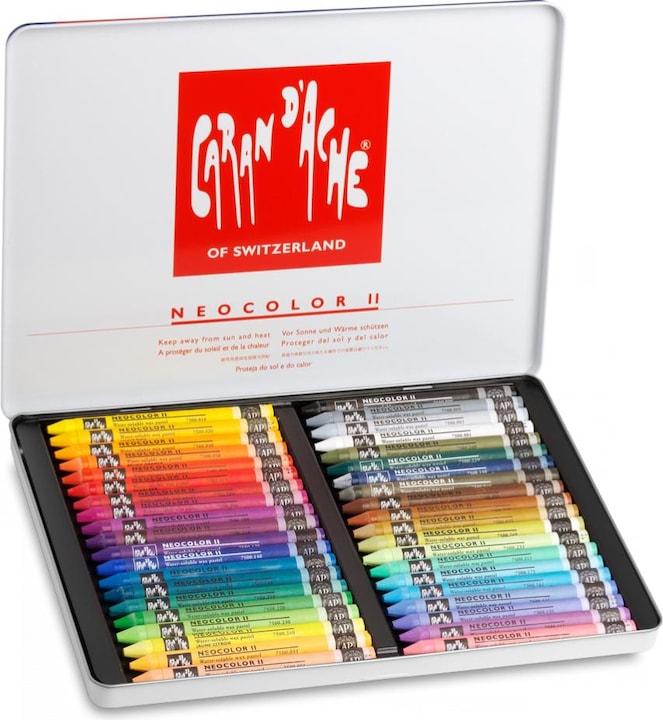Actual product image Caran d'Ache Neocolor II Aquarelle Metallschachtel (Multicoloured, 40 x)