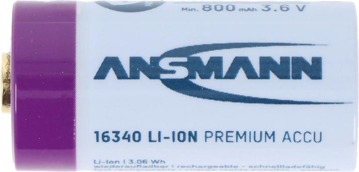 Productafbeelding Ansmann 16340 Li-Ion accu 850mAh 3,6V standaard versie (1 Pcs., C, 850 mAh)