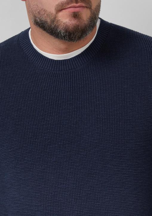 Produktbild s.Oliver Strickpullover Strickpullover mit Crew Neck und Strukturmuster (5XL)