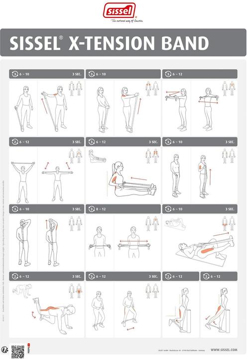 Actual product image Sissel X-Tension Band Light, Yellow (1.04 m, Easy)