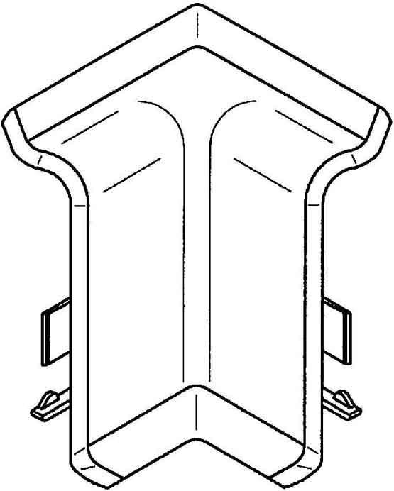 Actual product image Gewiss SLK IE 20X70 RAL9010 Skirting Trunking (2 cm)