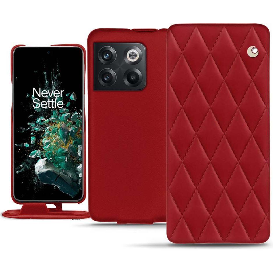 Noreve Lederschutzhülle vertikal (OnePlus 10T), Smartphone Hülle, Rot