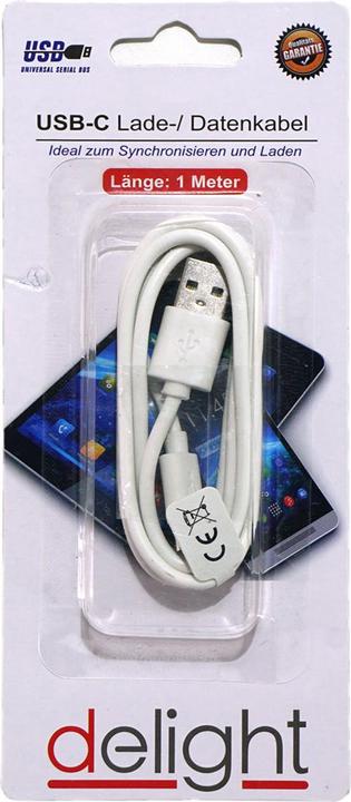 Actual product image Top ten USB-C charging cable and data cable, 1m, white (1 m)