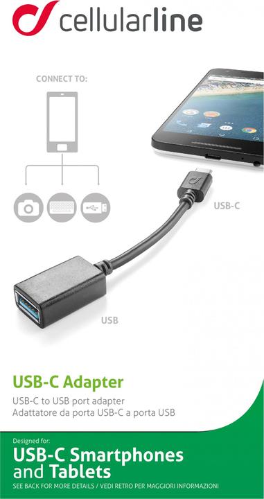 Immagine prodotto Cellularline Adattatore da USB a USB-C