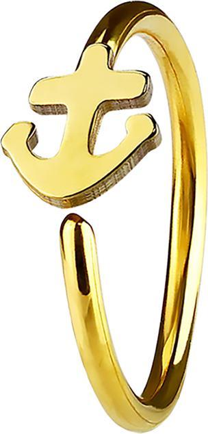 Immagine prodotto Star Piercing Anello Micro Piercing con ancora placcato oro (Acciaio chirurgico 316L, senza ottone)
