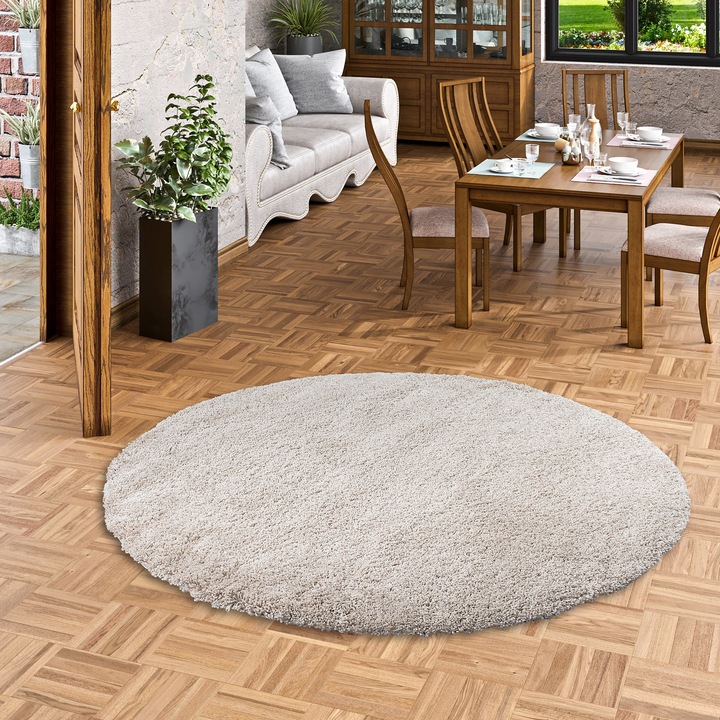 Actual product image Pergamon Long pile shaggy carpet Luxury (Ø 120 cm)