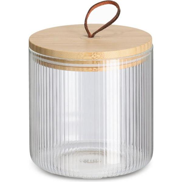 Zeller Present Vorratsglas m. Bambusdeckel, 1050 ml, Vorratsbehälter, Transparent