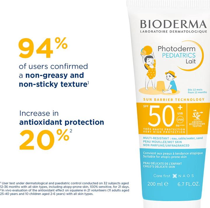 Produktbild Bioderma Photoderm Pediatrics (Sonnenmilch, SPF 50, 200 ml)